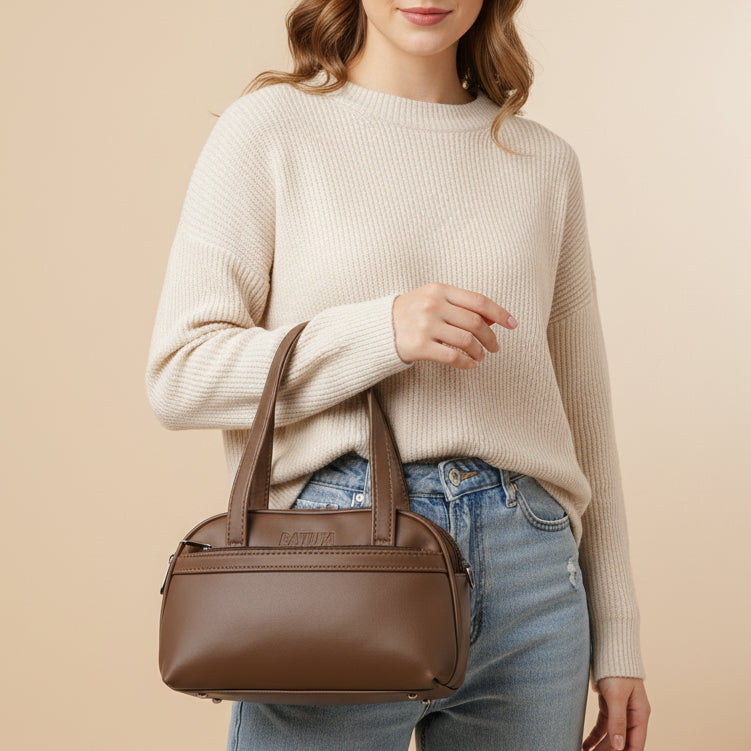 BATUTA Small Hand Bag for Women, PU Leather, Stylish and Lightweight, Top Hand Held Bag
