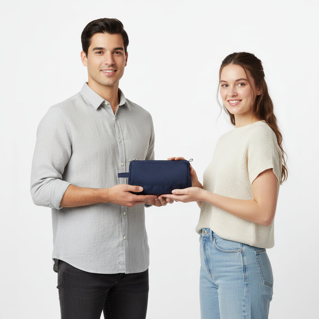 BATUTA Toiletry Bag for Men & Women, Travel Pouch for Toiletries Shaving Kit & Cosmetics, Water Resistance Pouch for Travel Accessories, Organizer Travel Pouch for Make Up,