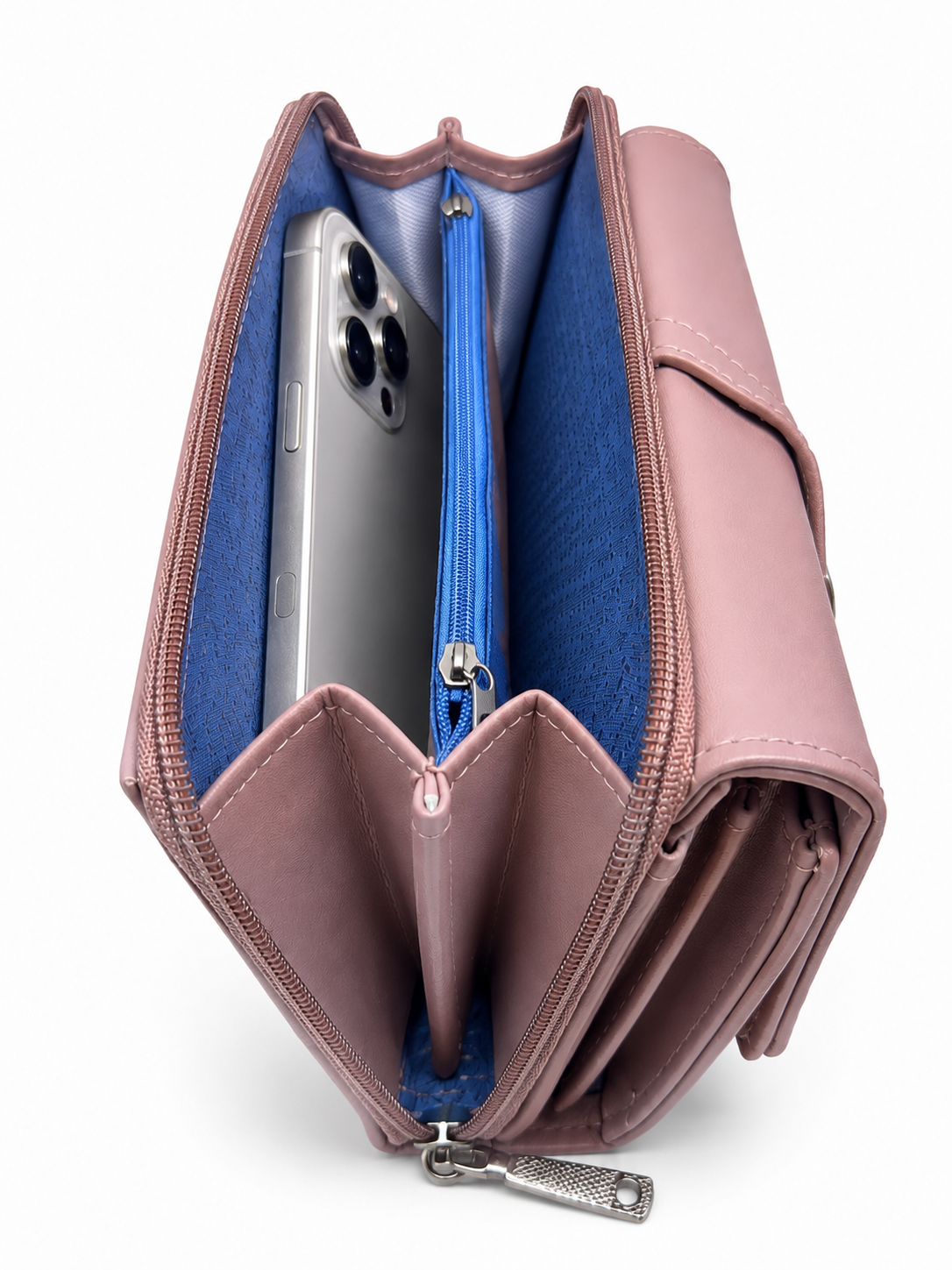 BATUTA Women’s Premium Long Wallet for Women | PU Leather Clutch Wallet | Multiple Card Slots | Cash & Coin Pocket | Stylish Ladies Purse