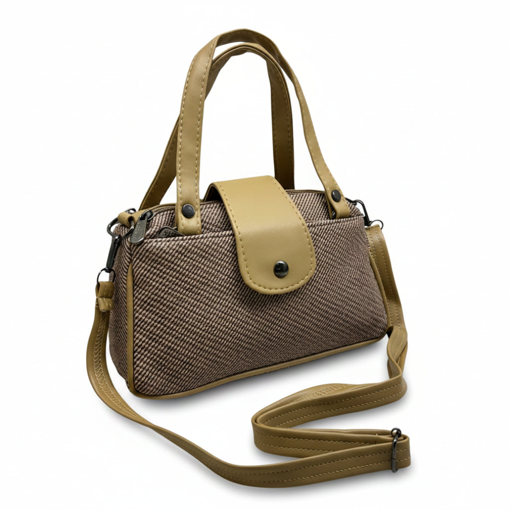 Women Mini Handbag with Sling Strap | Small Stylish Hand Carry Bag | Multi Compartment