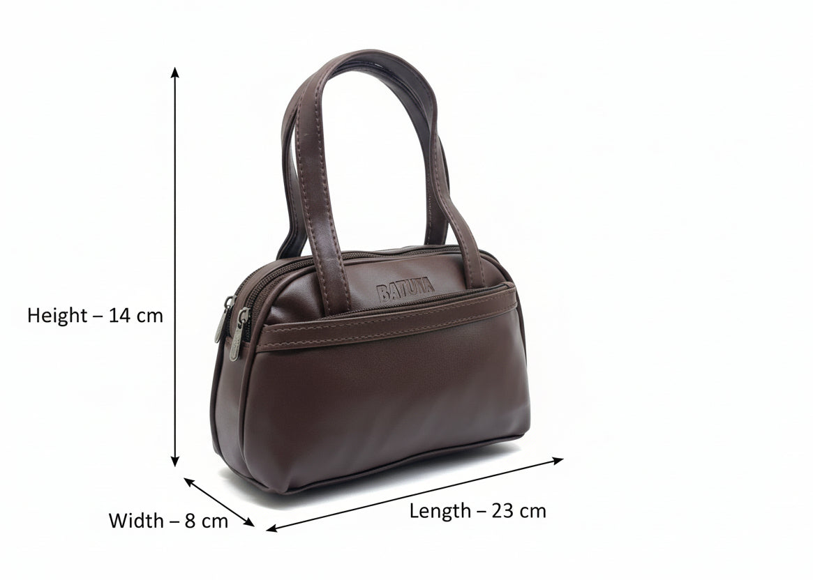 BATUTA Small Hand Bag for Women, PU Leather, Stylish and Lightweight, Top Hand Held Bag