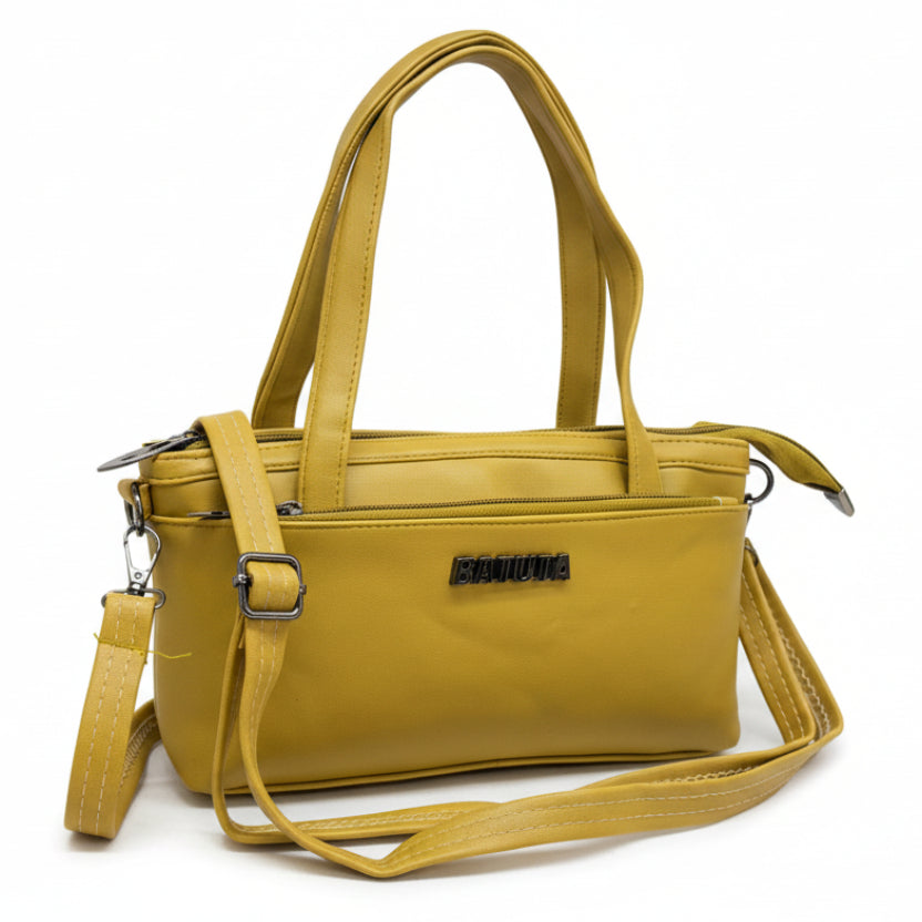 Women Mini Handbag with Sling Strap | Small Stylish Hand Carry Bag | Multi Compartment