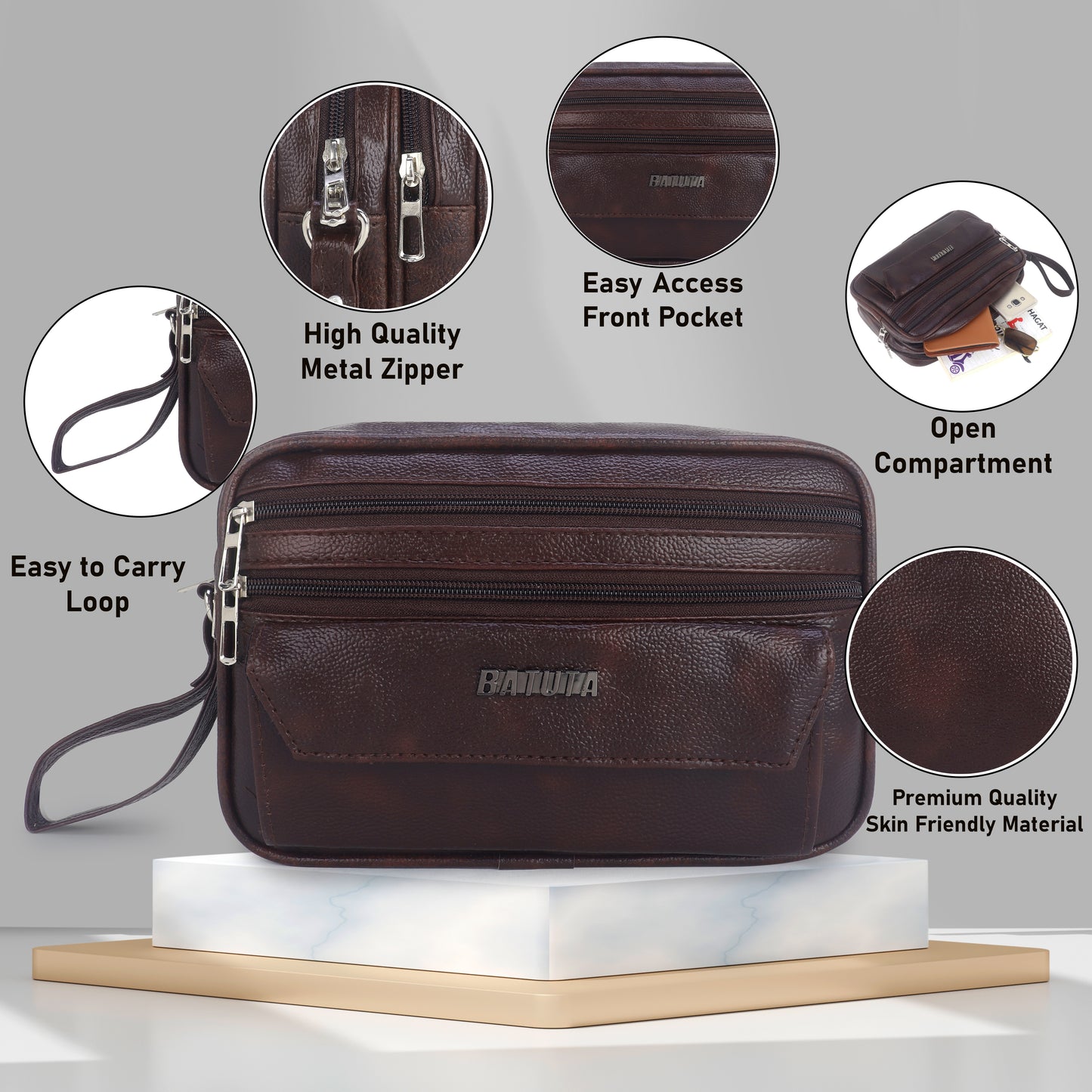 BATUTA Trave toiletry Kit bag accessories bag
