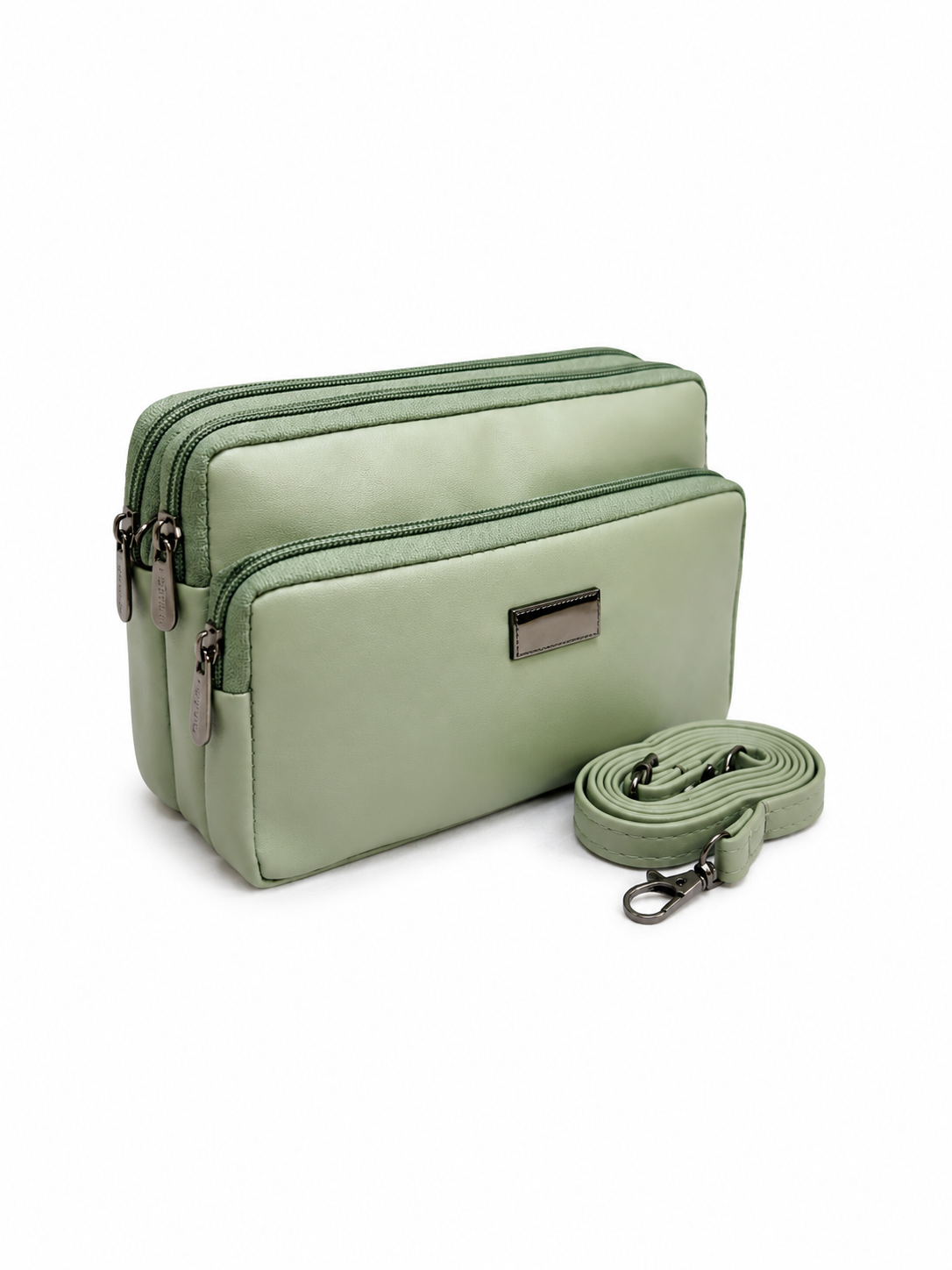 Women's Premium Crossbody Sling Bag | Triple Zip | Spacious Everyday Shoulder Bag