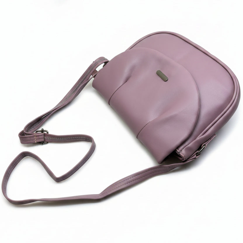 Elegant Flap Closure Crossbody Shoulder Bag with Multiple Compartments