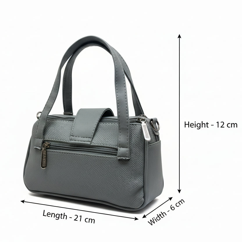 Women Mini Handbag with Sling Strap | Small Stylish Hand Carry Bag | Multi Compartment