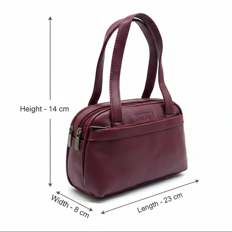BATUTA Small Hand Bag for Women, PU Leather, Stylish and Lightweight, Top Hand Held Bag