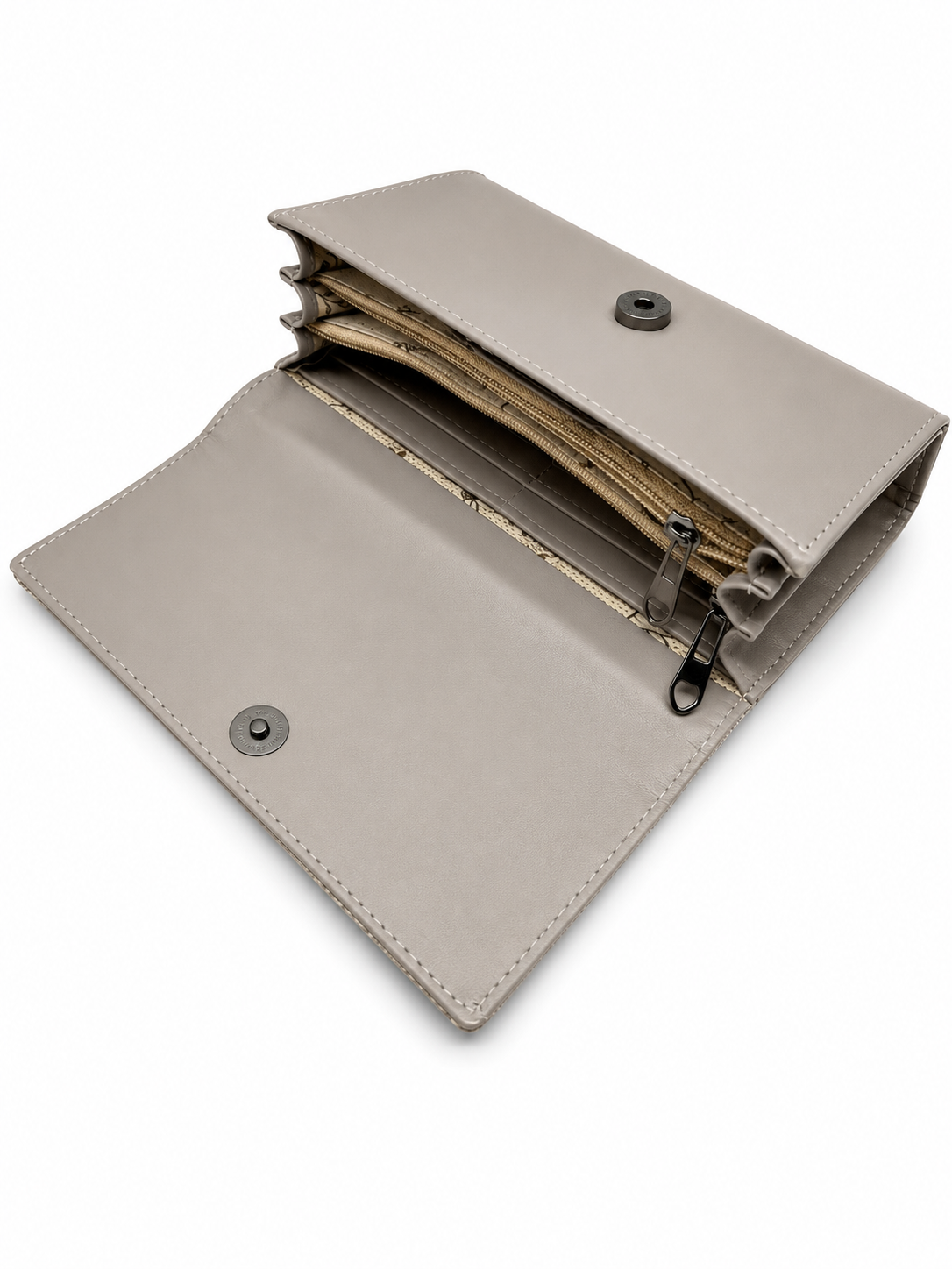 BATUTA HUB Women’s Premium Textured Leatherette Clutch Wallet | Long Ladies Purse with Multiple Card Slots, Zip Pocket & Magnetic Closure | Stylish Wallet for Women