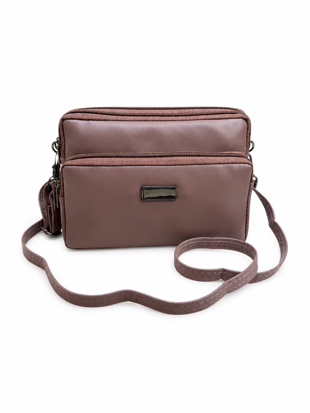 Women's Premium Crossbody Sling Bag | Triple Zip | Spacious Everyday Shoulder Bag