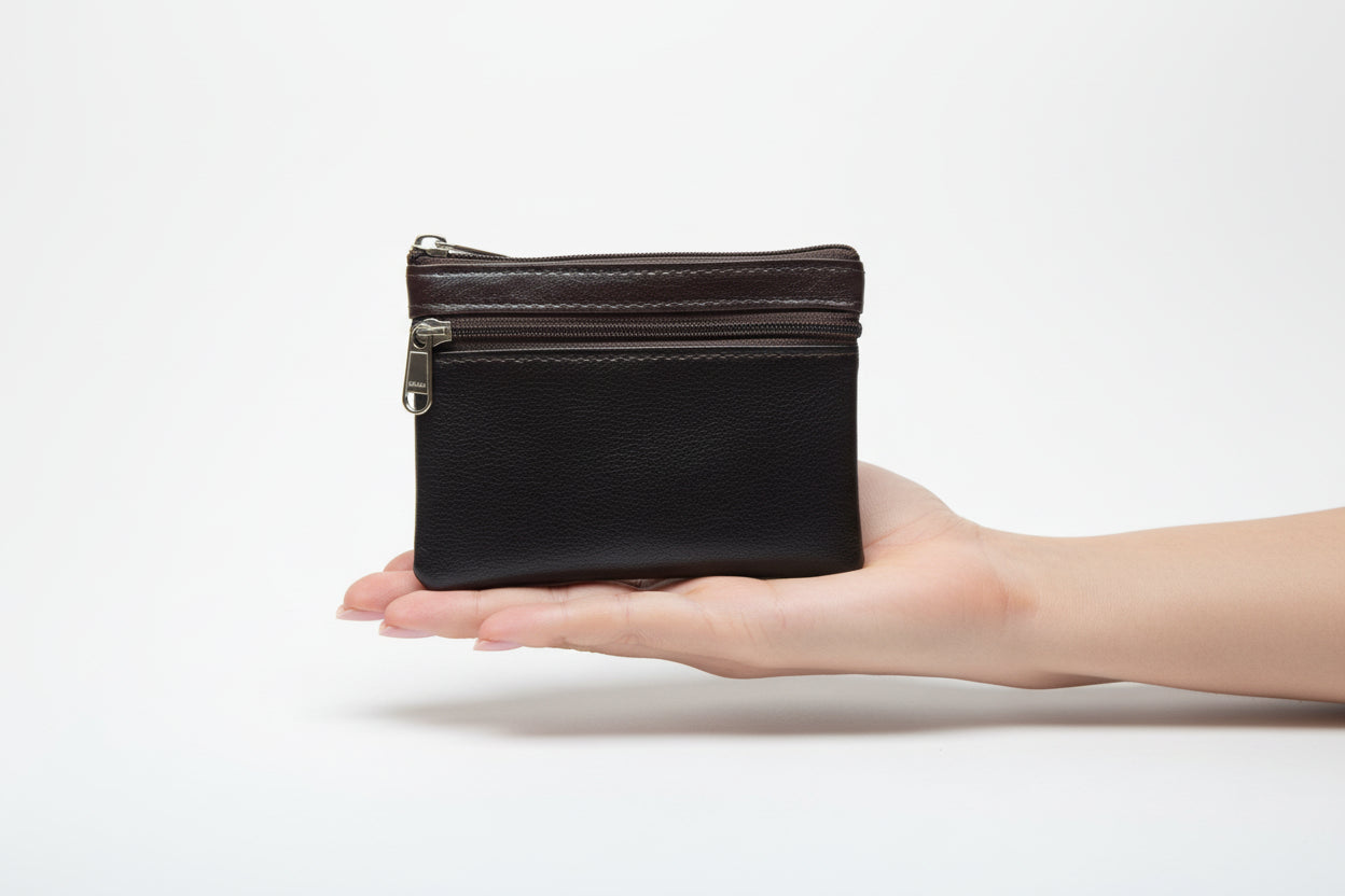 Coin Purse PU Leather Organiser Card Holder Pouch Case Wallets Blouse Purse for Women and Girls Pack of one