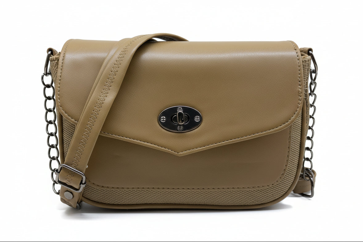 BATUTA HUB Women Crossbody Sling Bag | Premium PU Leather Side Bag for Girls & Ladies | Adjustable Strap | Multiple Zipper Pockets | Lightweight Daily Use Purse