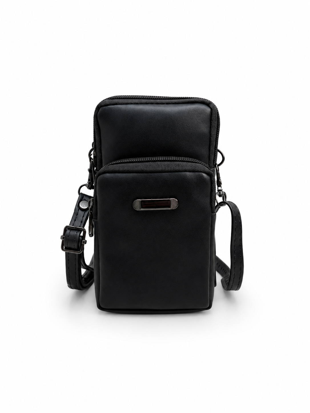 BATUTA HUB Women’s Mobile Sling Bag | Multi Pocket Crossbody Bag | 3 Zip Compartments | Adjustable Shoulder Strap Compact Travel Organizer Purse for Daily Use