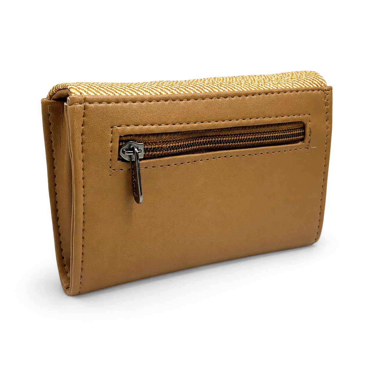 BATUTA Women Bi-Fold PU Leather Wallet | Card Holder | Coin Pocket | Compact Ladies Wallet | Olive Grey