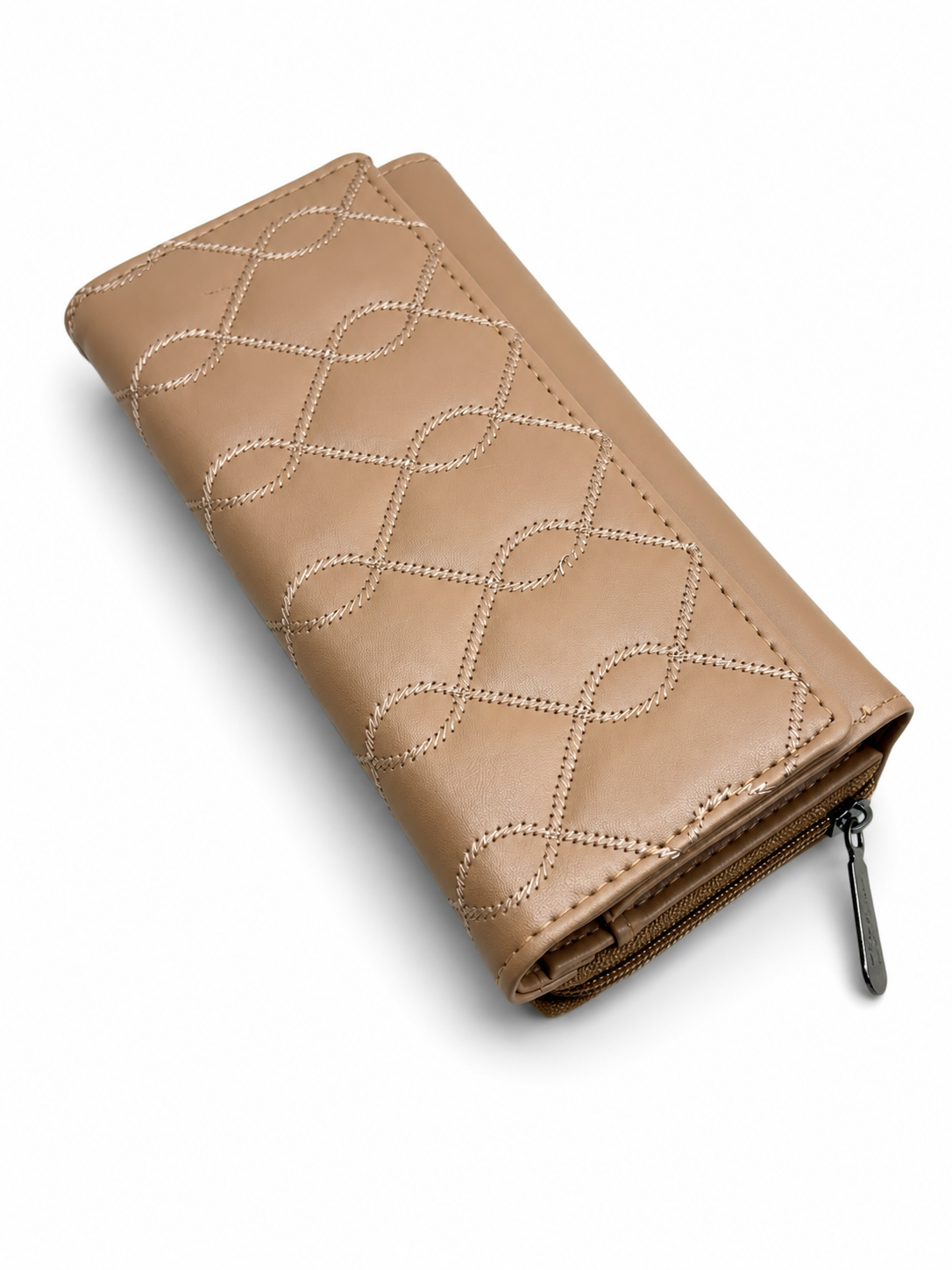 BATUTA Women’s Long Wallet | PU Leather Clutch Wallet for Women | 2 Zip | Multiple Card Slots | Cash & Mobile Holder