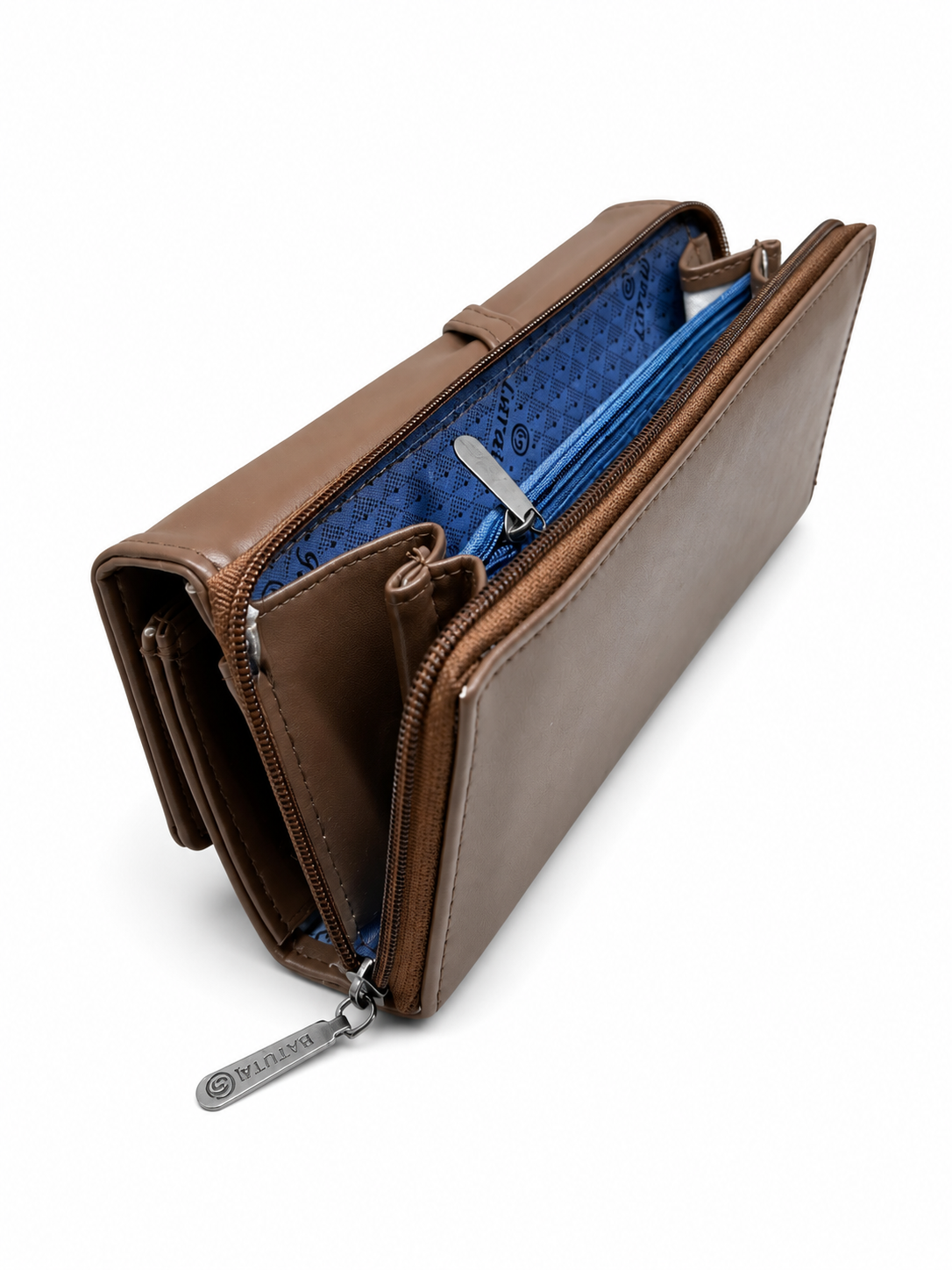 BATUTA Women’s Premium Long Wallet for Women | PU Leather Clutch Wallet | Multiple Card Slots | Cash & Coin Pocket | Stylish Ladies Purse