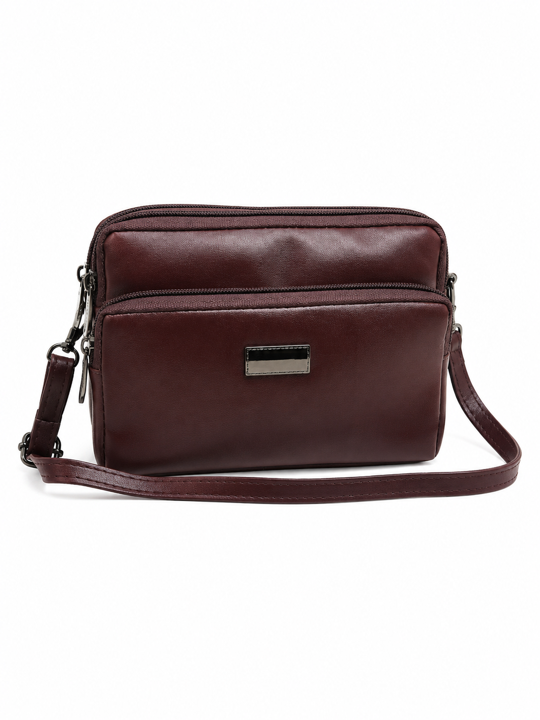 Women's Premium Crossbody Sling Bag | Triple Zip | Spacious Everyday Shoulder Bag