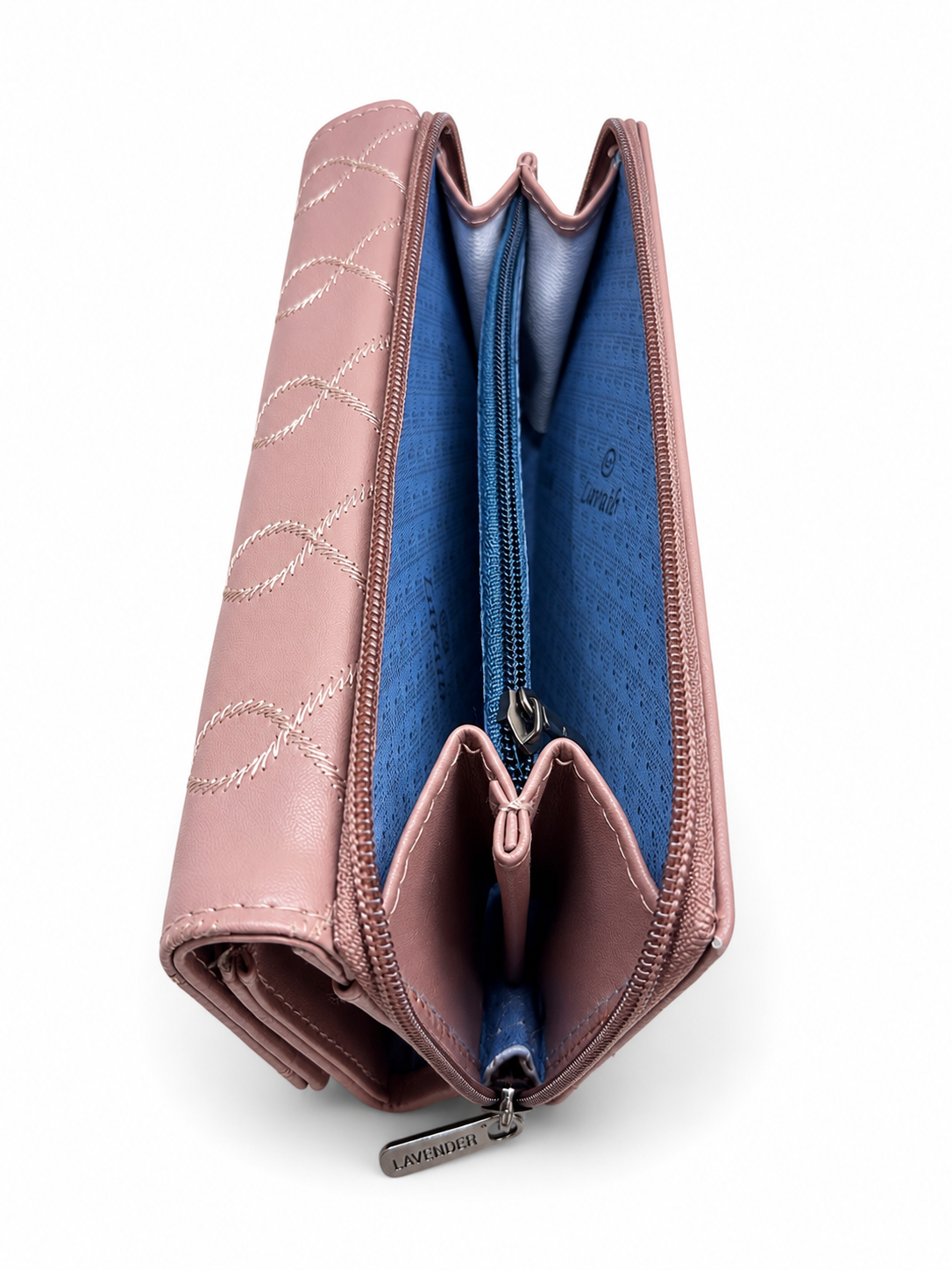 BATUTA Women’s Long Wallet | PU Leather Clutch Wallet for Women | 2 Zip | Multiple Card Slots | Cash & Mobile Holder