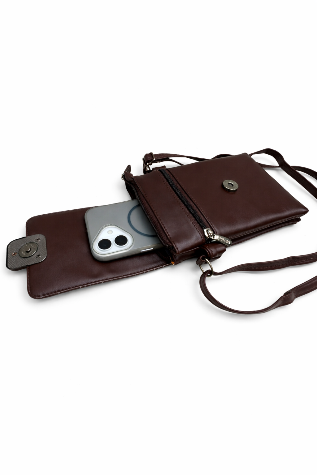 Women’s Premium Sling Crossbody Bag with 2 Pockets & 2 Compartments