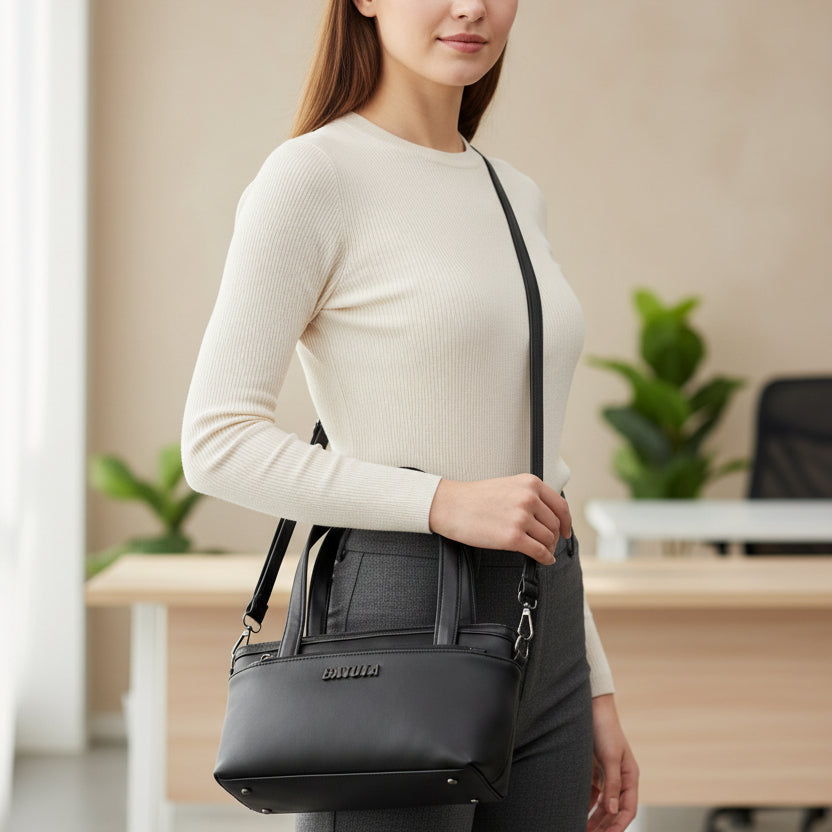 Women Mini Handbag with Sling Strap | Small Stylish Hand Carry Bag | Multi Compartment