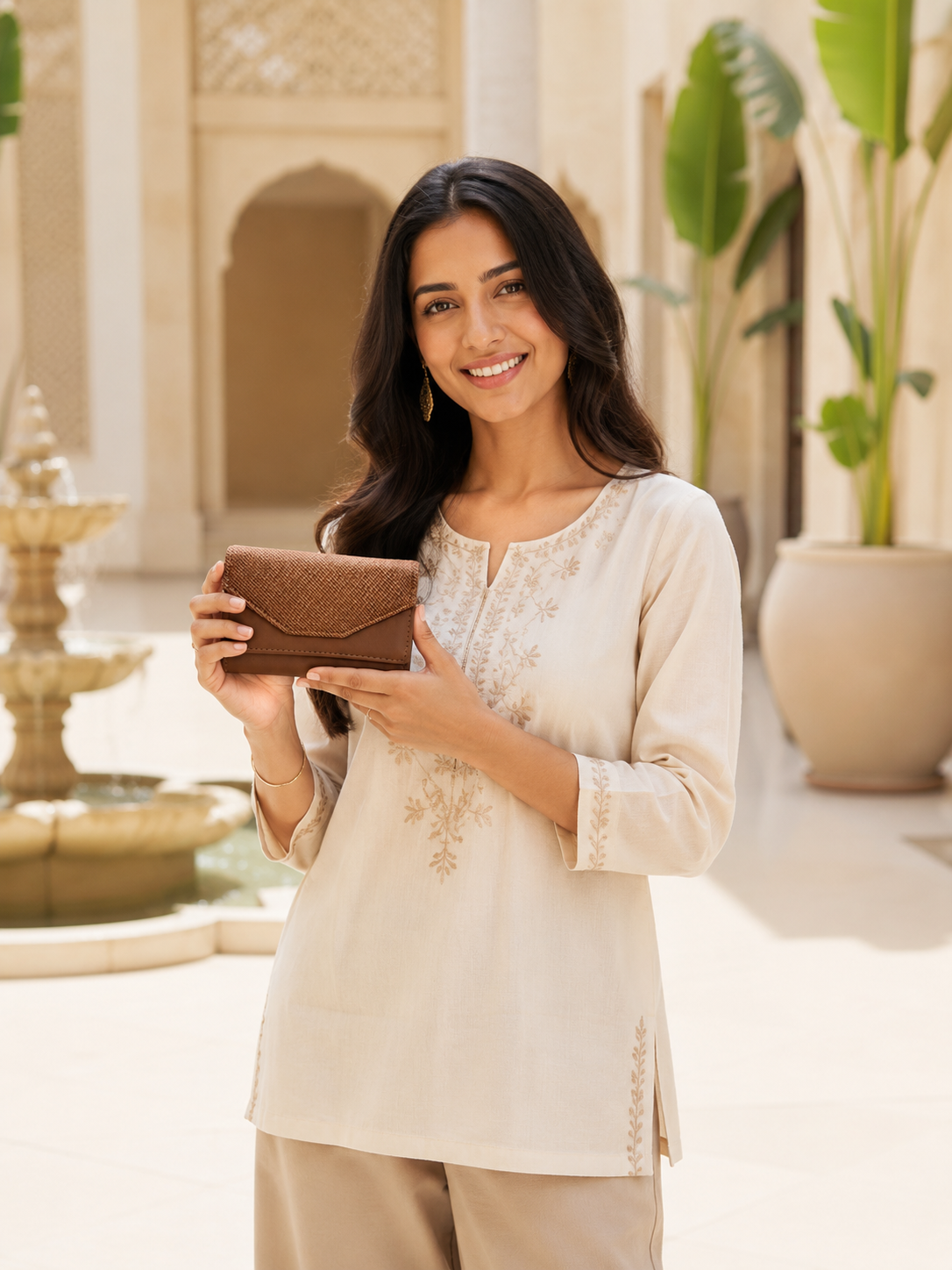 BATUTA Women Bi-Fold PU Leather Wallet | Card Holder | Coin Pocket | Compact Ladies Wallet | Olive Grey