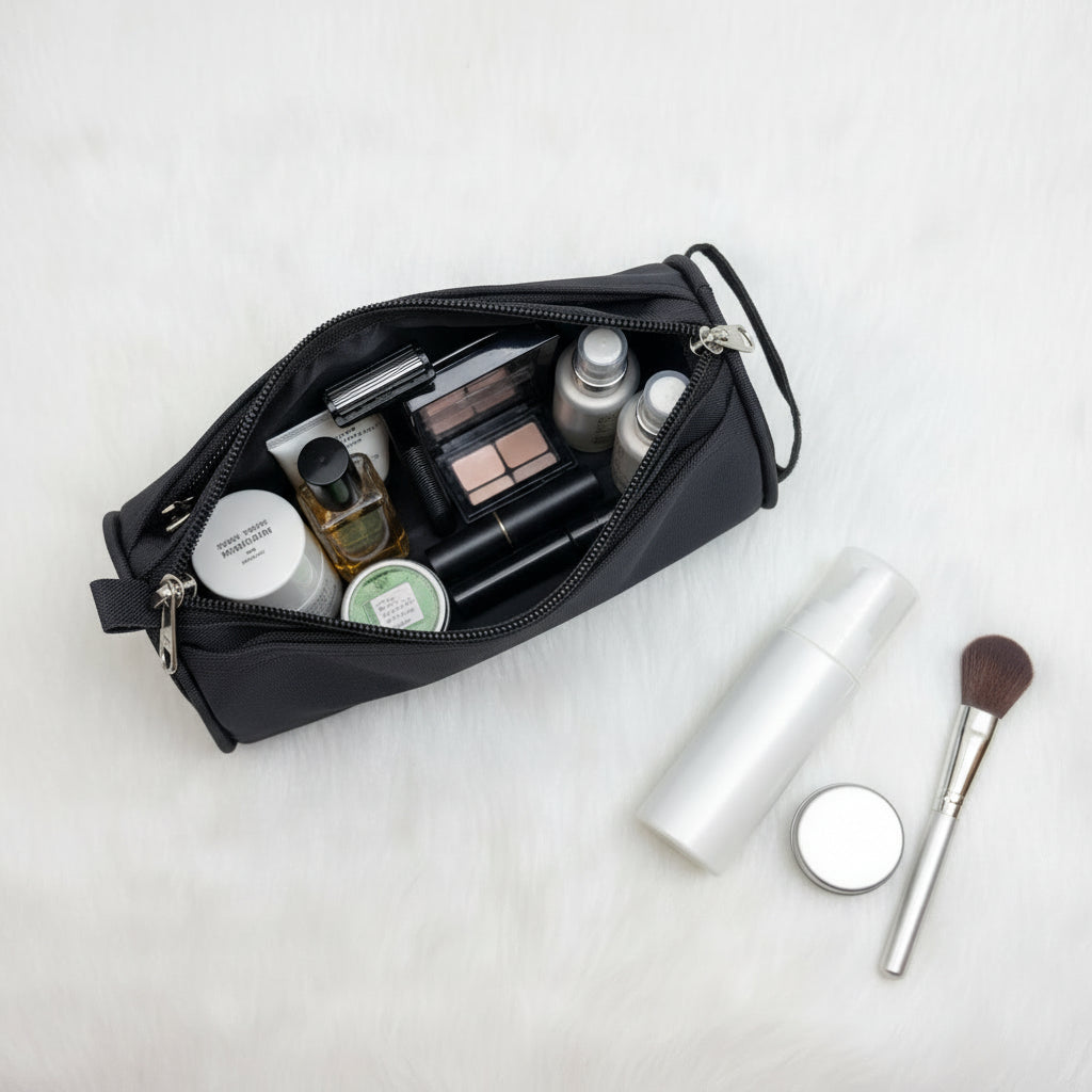 BATUTA Toiletry Bag for Men & Women, Travel Pouch for Toiletries Shaving Kit & Cosmetics, Water Resistance Pouch for Travel Accessories, Organizer Travel Pouch for Make Up,