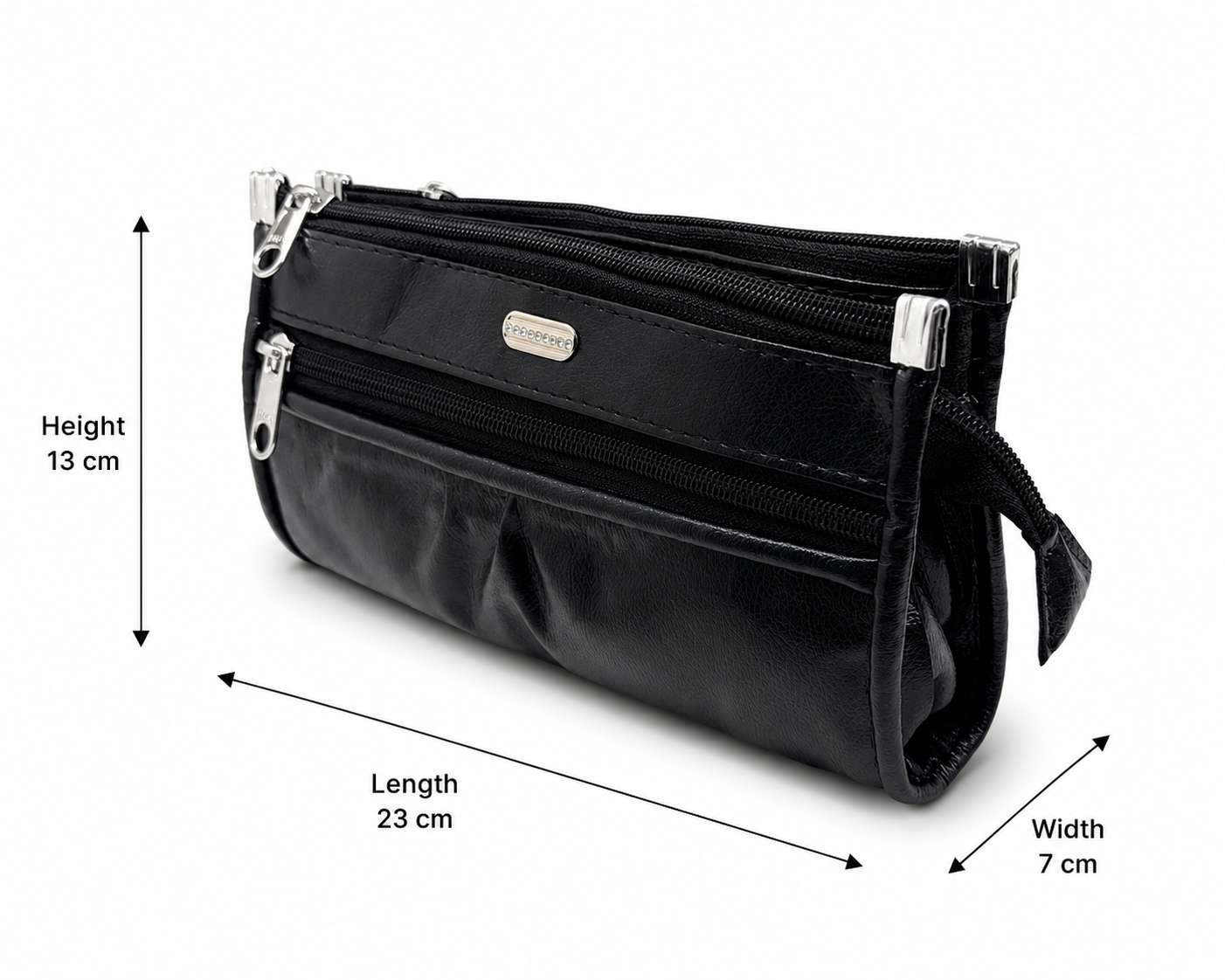 Multiple Pocket  Artificial Leather Clutch for Women