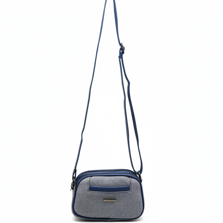 Women Compact Sling Bag | Small Crossbody Shoulder Bag | Multi Pocket | 2 Compartments | Adjustable Strap