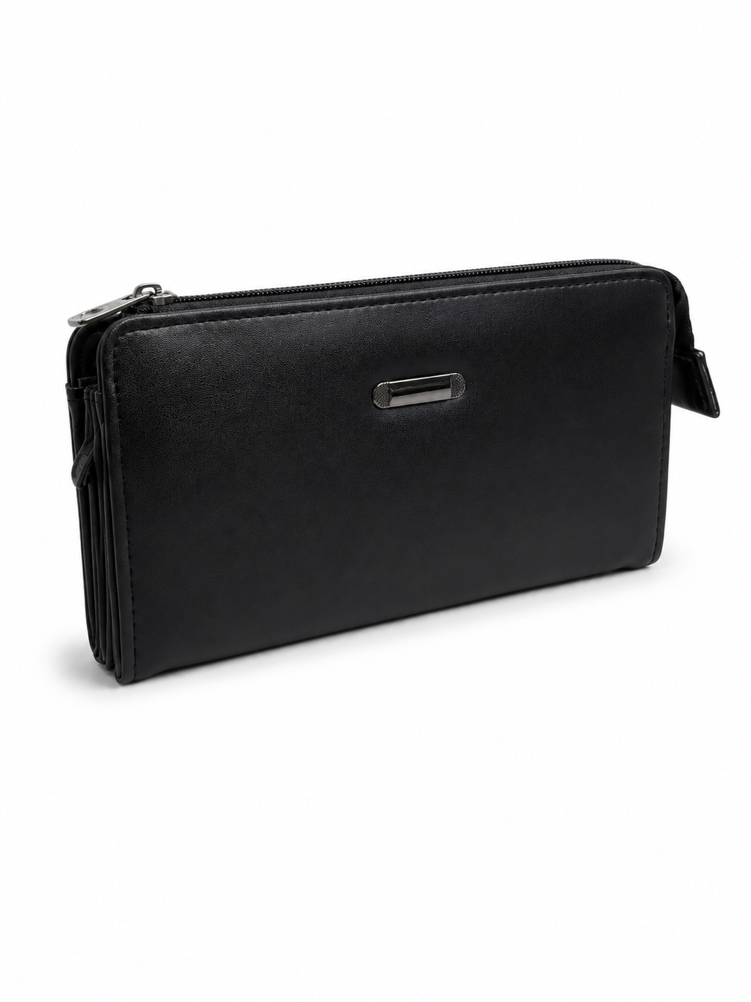 BATUTA Women’s Zip Around Clutch Wallet | PU Leather Ladies Wallet | Multi Compartment Purse with Card Slots, Cash Sections, Coin Pocket & Wrist Strap