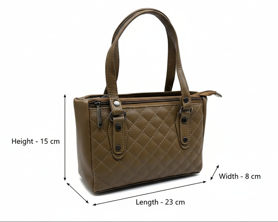 BATUTA HUB Small Hand Bag for Women, PU Leather, Stylish and Lightweight, Top Hand Held Bag