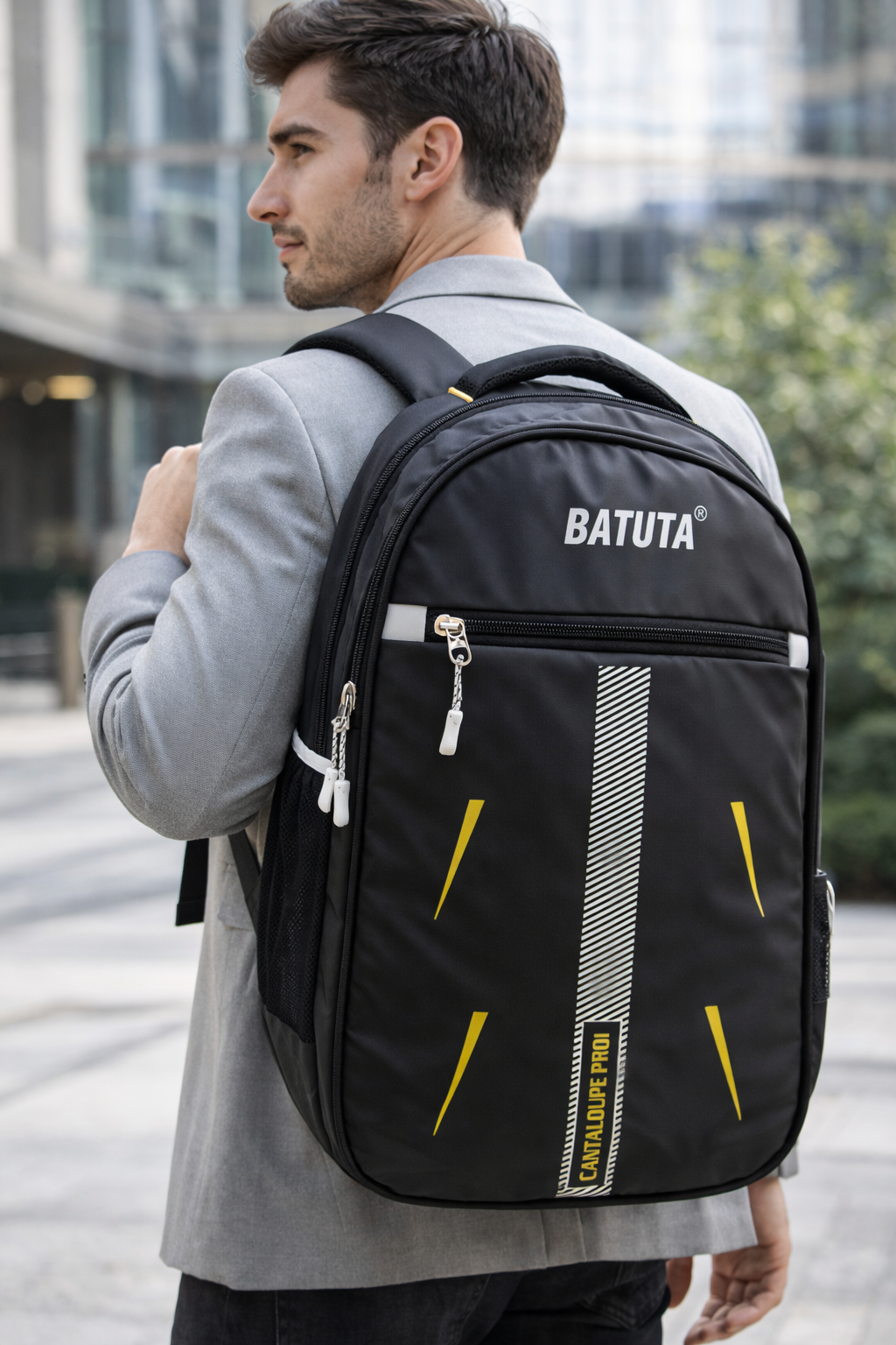 Men’s Stylish Laptop Backpack | Multi-Compartment Travel & Office Bag with Padded Laptop Sleeve, Water Bottle Holder & Adjustable Straps