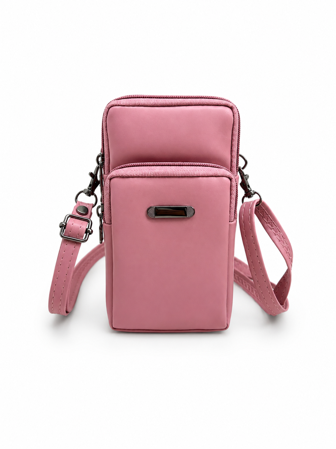 BATUTA HUB Women’s Mobile Sling Bag | Multi Pocket Crossbody Bag | 3 Zip Compartments | Adjustable Shoulder Strap Compact Travel Organizer Purse for Daily Use