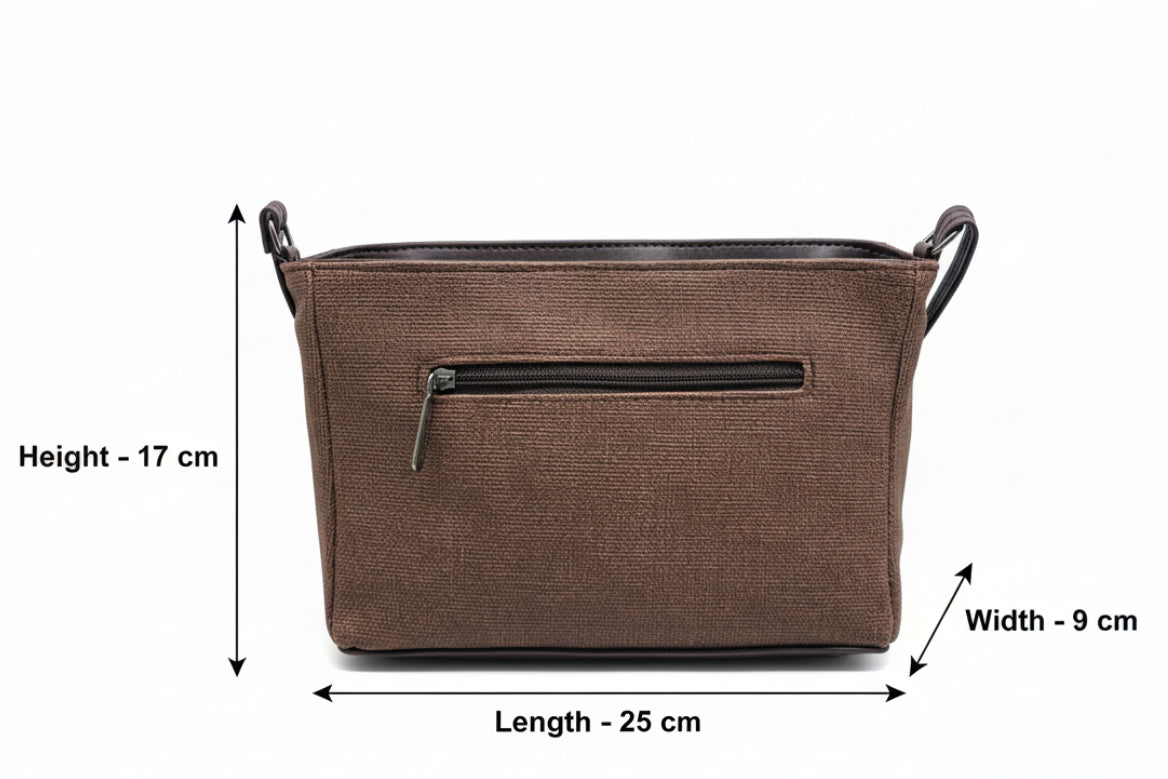 BATUTA HUB Women Crossbody Sling Bag | Premium PU Leather Small Side Bag for Girls & Ladies | Adjustable Strap | Multiple Zipper Pockets | Lightweight Daily Use Purse