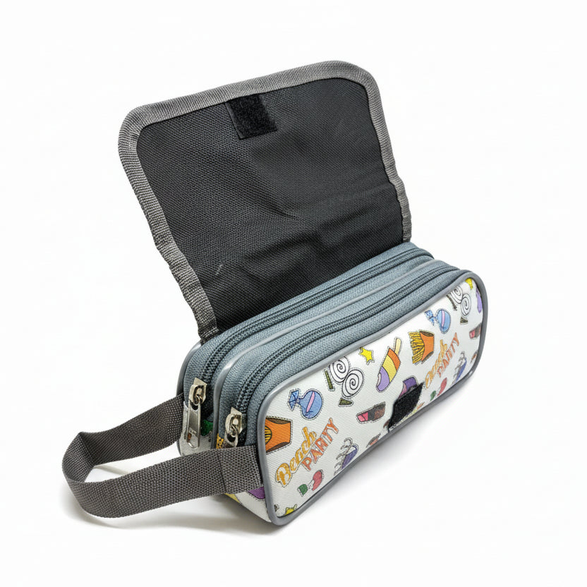 BATUTA HUB Large Size Pencil Case Holder Pouch Pen Bag Marker Stationary Pouch Case 3 Zipper Stationery Case Pen Holde Pencil Pouch