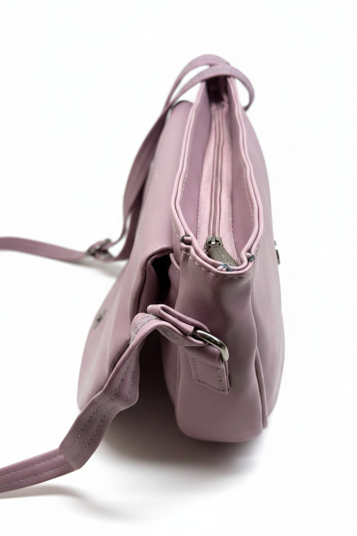 Elegant Flap Closure Crossbody Shoulder Bag with Multiple Compartments