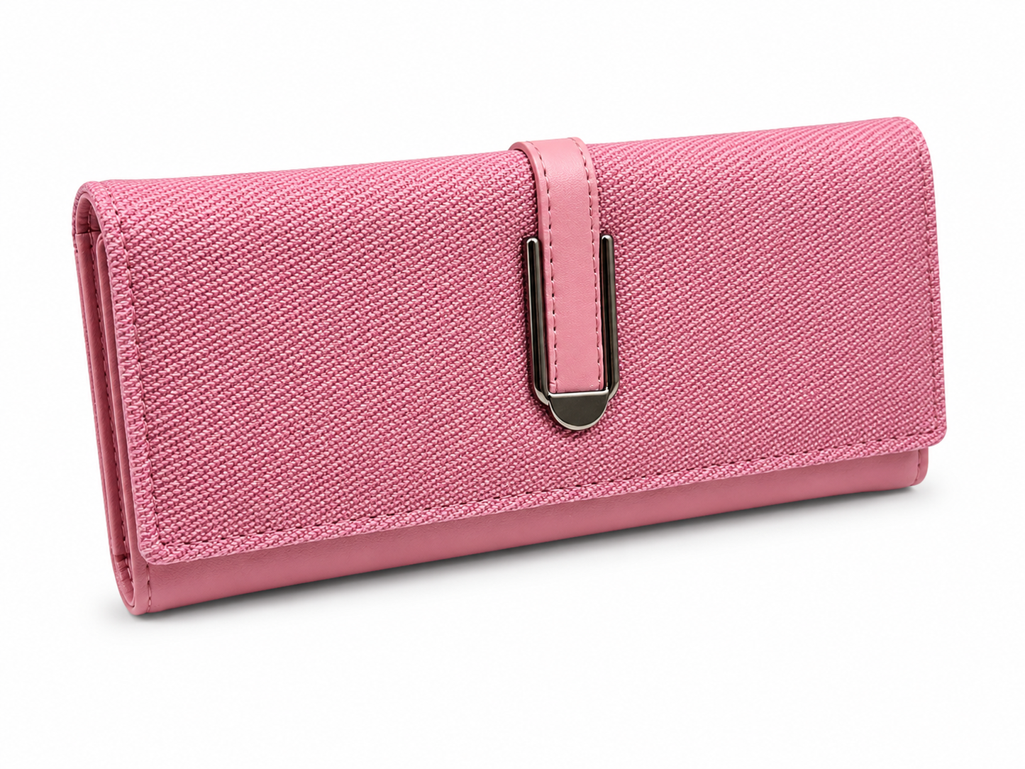 BATUTA HUB Women’s Premium Textured Leatherette Clutch Wallet | Long Ladies Purse with Multiple Card Slots, Zip Pocket & Magnetic Closure | Stylish Wallet for Women