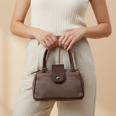 Women Mini Handbag with Sling Strap | Small Stylish Hand Carry Bag | Multi Compartment