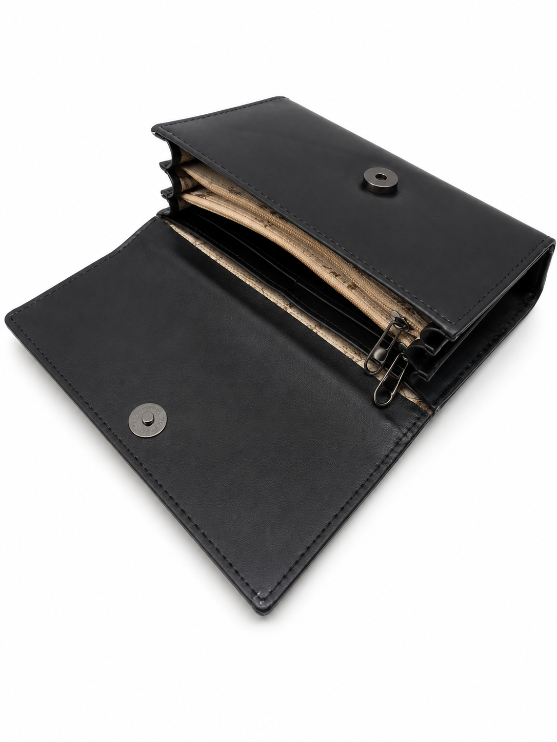 BATUTA HUB Women’s Premium Textured Leatherette Clutch Wallet | Long Ladies Purse with Multiple Card Slots, Zip Pocket & Magnetic Closure | Stylish Wallet for Women