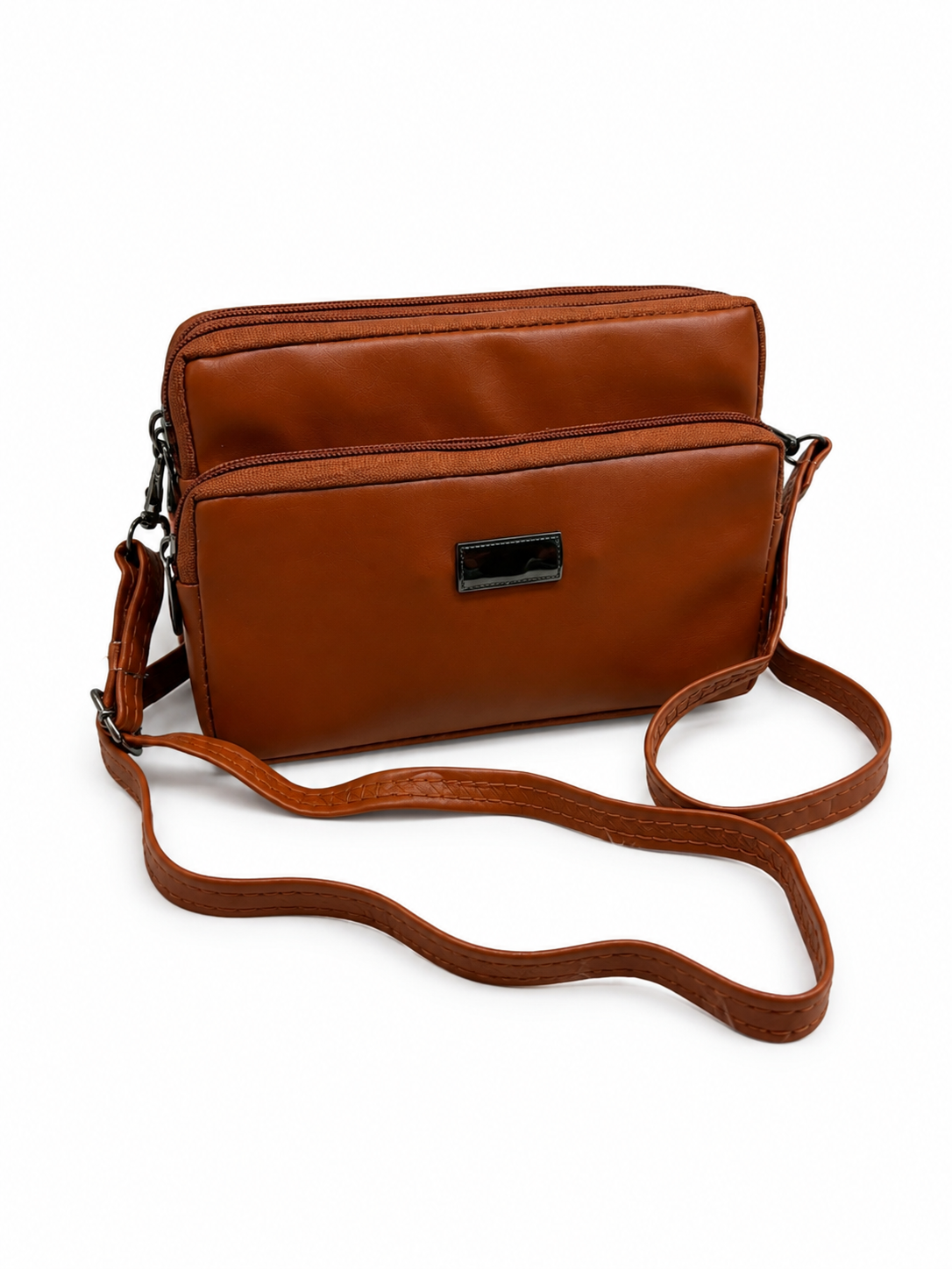 Women's Premium Crossbody Sling Bag | Triple Zip | Spacious Everyday Shoulder Bag