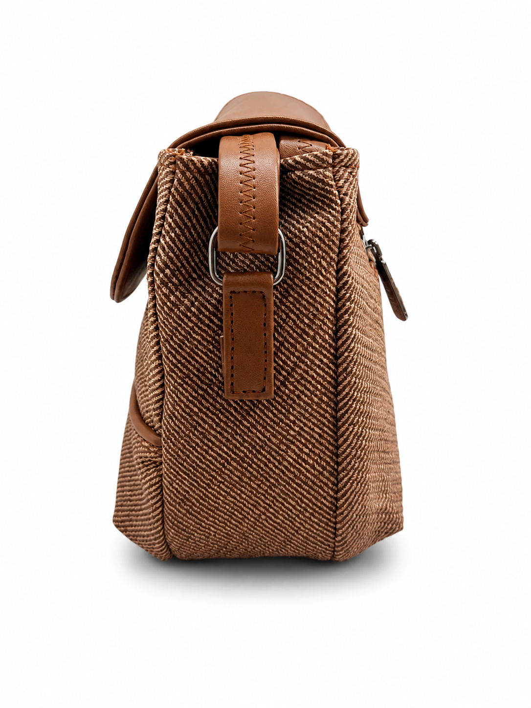 Women’s Stylish Textured Sling Bag | Crossbody Shoulder Bag with Magnetic Flap Closure | Multi-Compartment Everyday Handbag