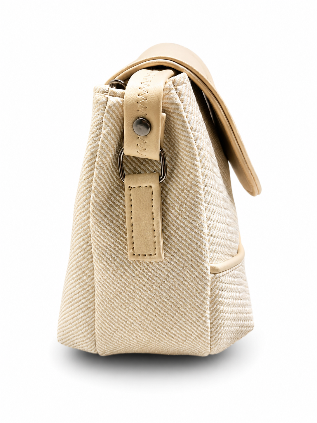 Women’s Stylish Textured Sling Bag | Crossbody Shoulder Bag with Magnetic Flap Closure | Multi-Compartment Everyday Handbag