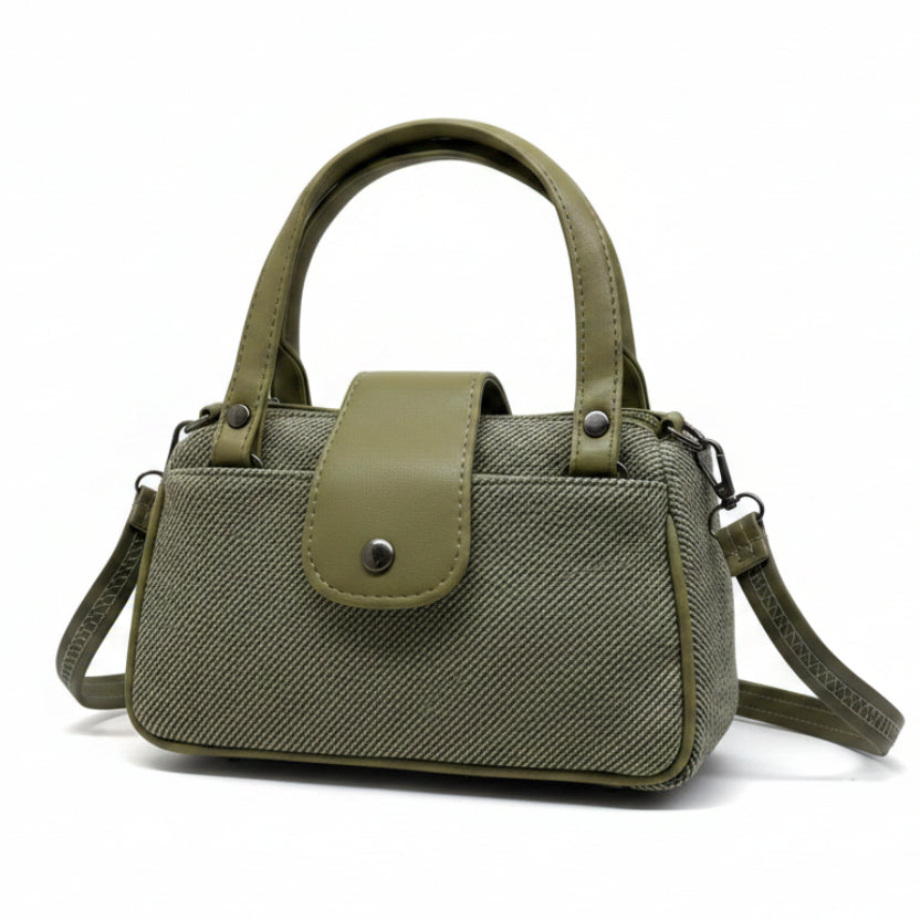 Women Mini Handbag with Sling Strap | Small Stylish Hand Carry Bag | Multi Compartment