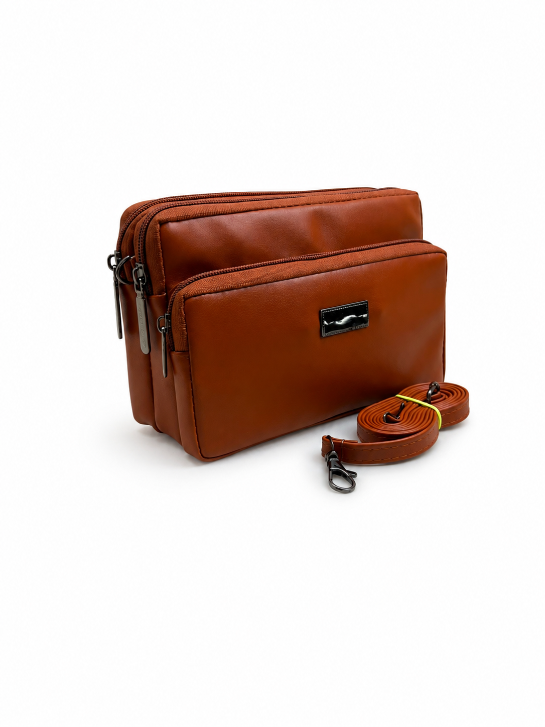 Women's Premium Crossbody Sling Bag | Triple Zip | Spacious Everyday Shoulder Bag