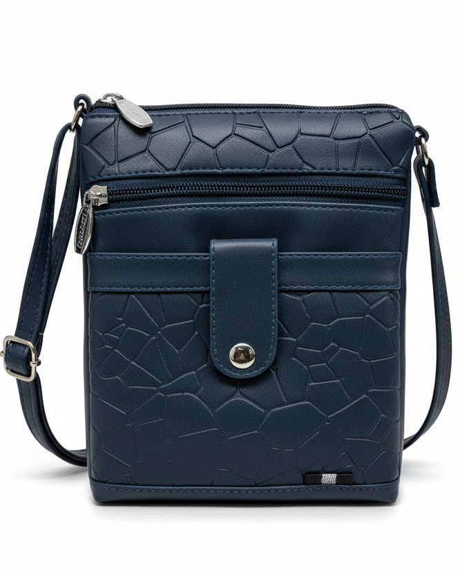 Women Crossbody Sling Bag | Premium PU Leather Small Side Bag for Girls & Ladies | Adjustable Strap | Multiple Zipper Pockets | Lightweight Daily Use Purse