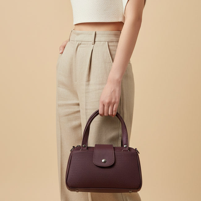 Women Mini Handbag with Sling Strap | Small Stylish Hand Carry Bag | Multi Compartment