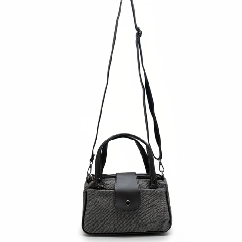 Women Mini Handbag with Sling Strap | Small Stylish Hand Carry Bag | Multi Compartment