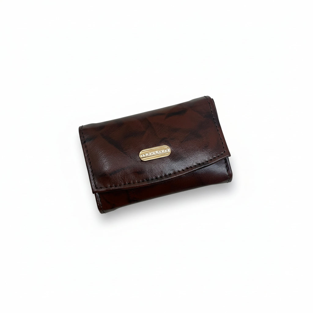 BATUTA HUB Premium Genuine Leather Coin Purse, Brown Compact Card Holder Wallet  Small Handcrafted Money Pouch for Women (Tan)