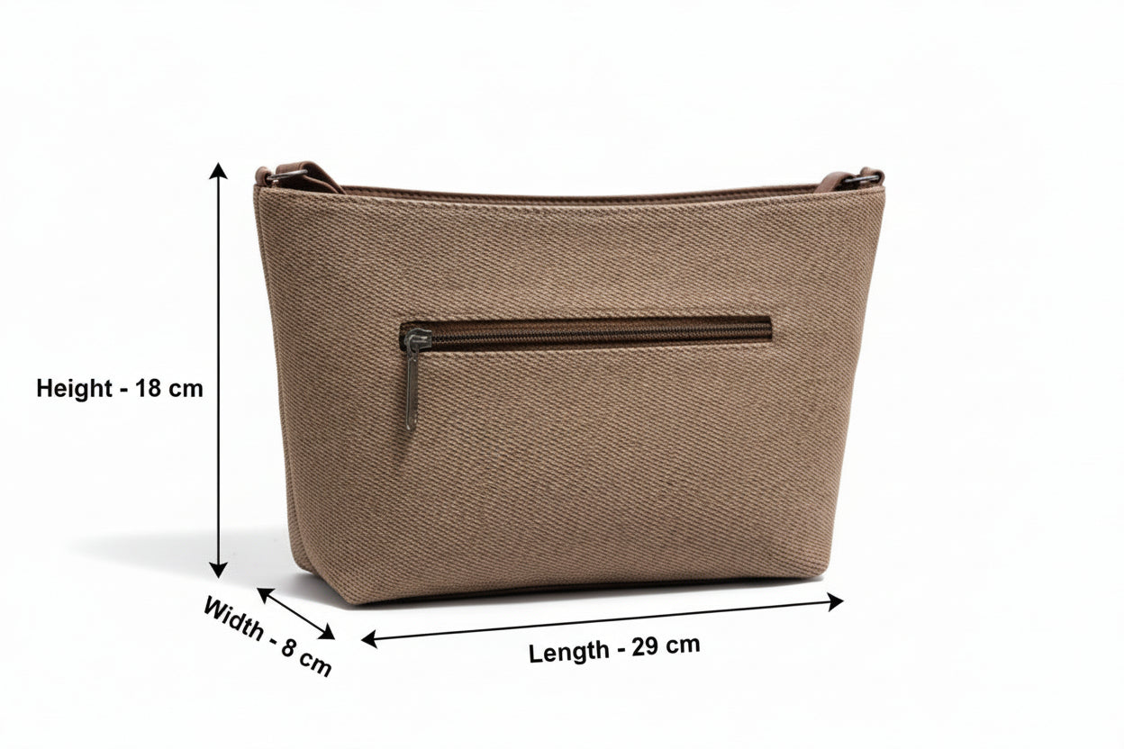 BATUTA HUB Women Crossbody Sling Bag | Premium PU Leather Small Side Bag for Girls & Ladies | Adjustable Strap | Multiple Zipper Pockets | Lightweight Daily Use Purse