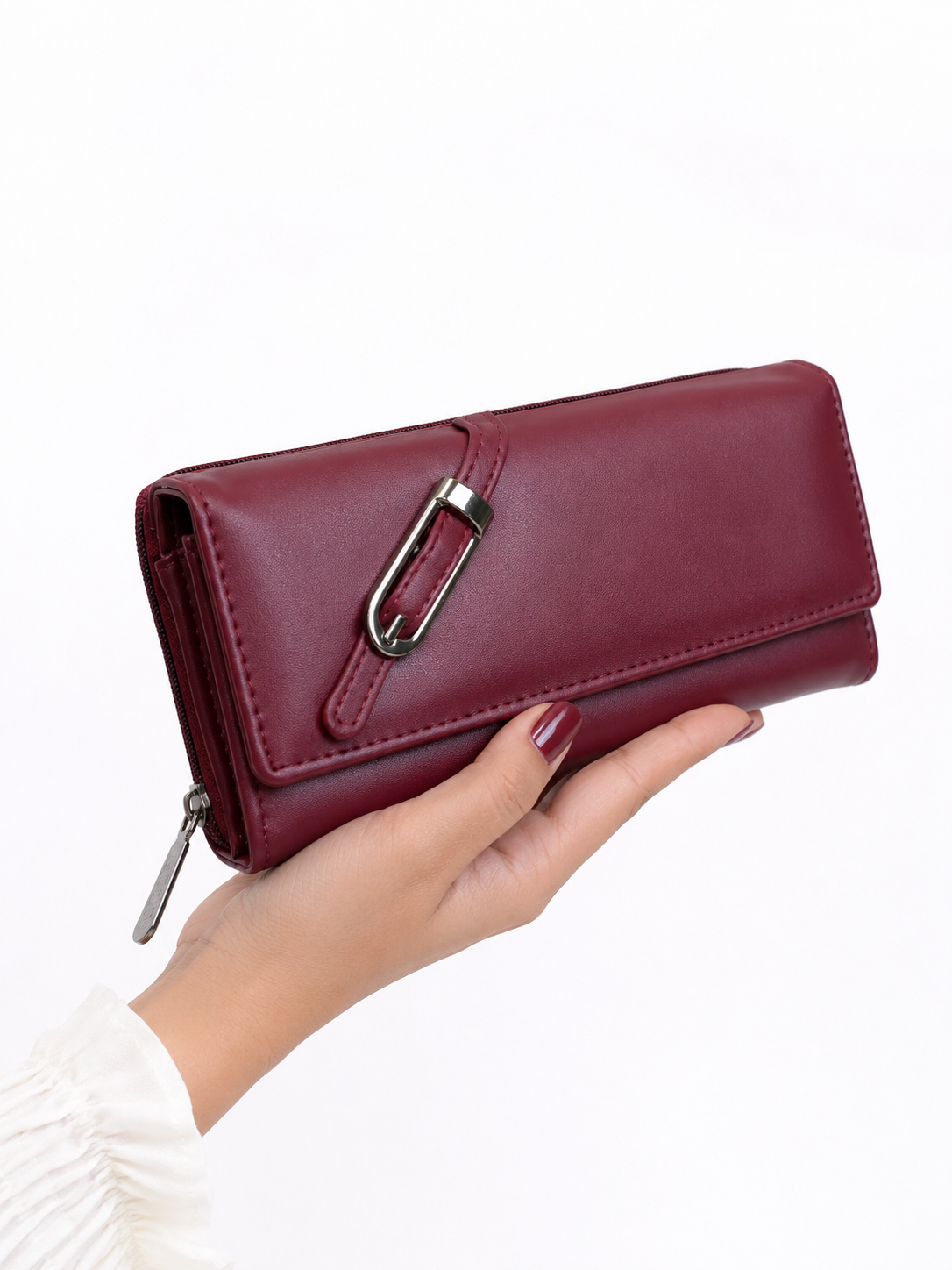 BATUTA Women’s Premium Long Wallet for Women | PU Leather Clutch Wallet | Multiple Card Slots | Cash & Coin Pocket | Stylish Ladies Purse