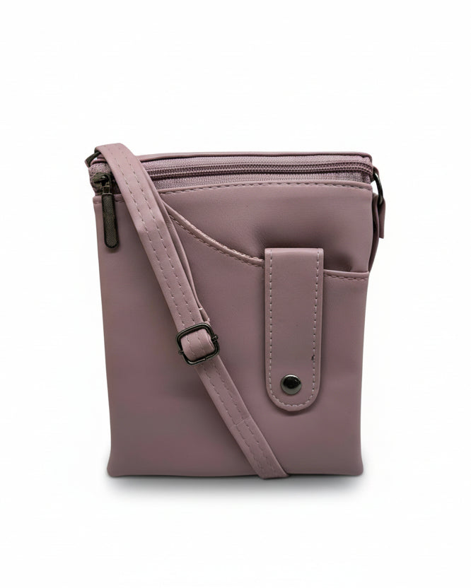 BATUTA HUB Women Crossbody Sling Bag | Premium PU Leather Small Side Bag for Girls & Ladies | Adjustable Strap | Multiple Zipper Pockets | Lightweight Daily Use Purse