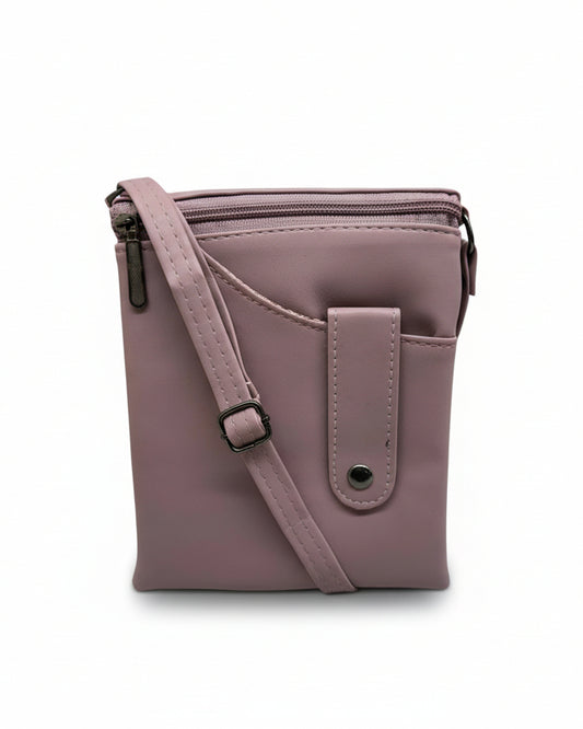 BATUTA HUB Women Crossbody Sling Bag | Premium PU Leather Small Side Bag for Girls & Ladies | Adjustable Strap | Multiple Zipper Pockets | Lightweight Daily Use Purse